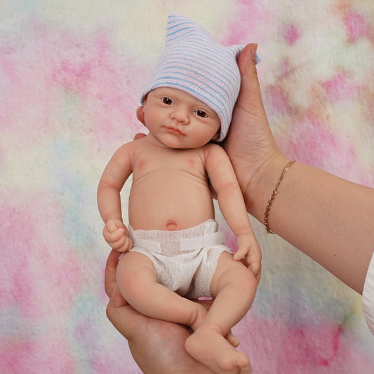 MYREBABY 12" Micro Preemie Full Body Silicone Baby Doll Girl Alisa Lifelike Reborn Doll Surprice Children Anti-Stress