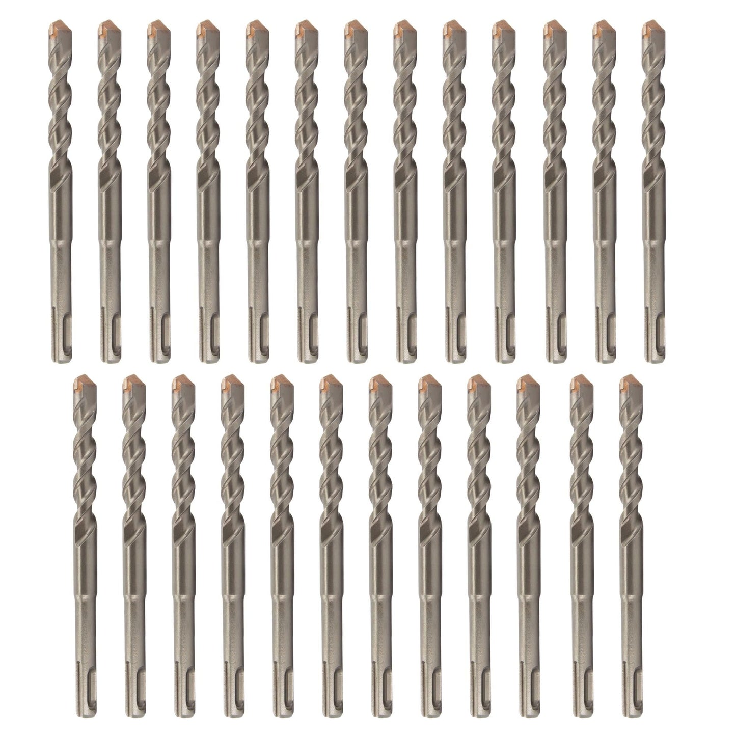 Drill America 1/4" x 10" PRO Series SDS-Plus Hammer Bit Drill Bit (Pack of 25)
