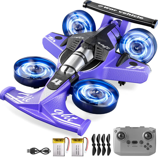 MSKOLER Remote Control Airplane for Kids, 2 Type of Remote Control Car or RC Plane, Indoor Outdoor Foam Plane with Railcar Race, Tricks, Birthday Airplane Gift Toys for Boys Girls Adults 8-12 Year Old