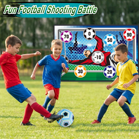 Soccer Ball Game Set for Kids: Indoor Outdoor Backyard Toss Soccer Goal Game with Balls - Sports Soccer Toys for Kids Boys for 3 4 5 6 7 8 Year Old - Birthday Gifts for Boys Girls Age 3-12