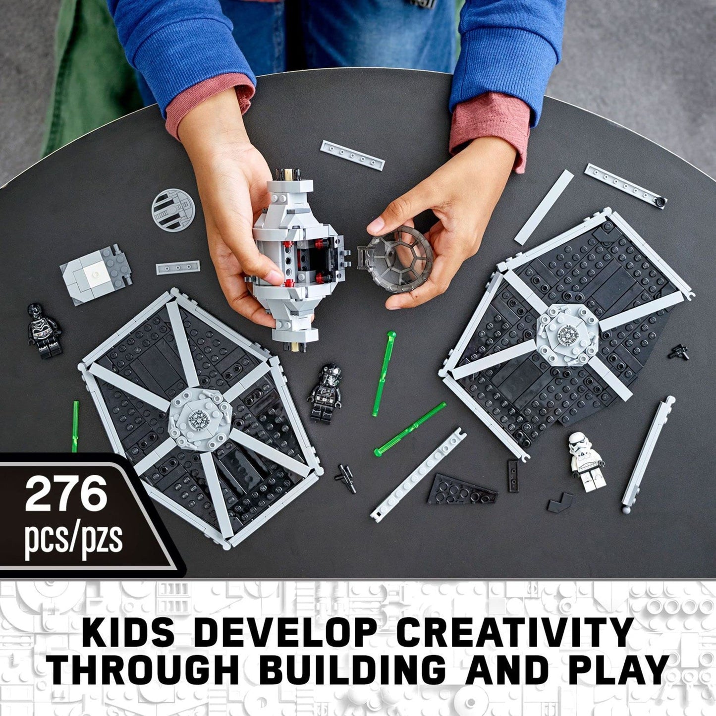 LEGO Star Wars Imperial TIE Fighter 75300 Building Toy with Stormtrooper and Pilot Minifigures from The Skywalker Saga For 8+ Years