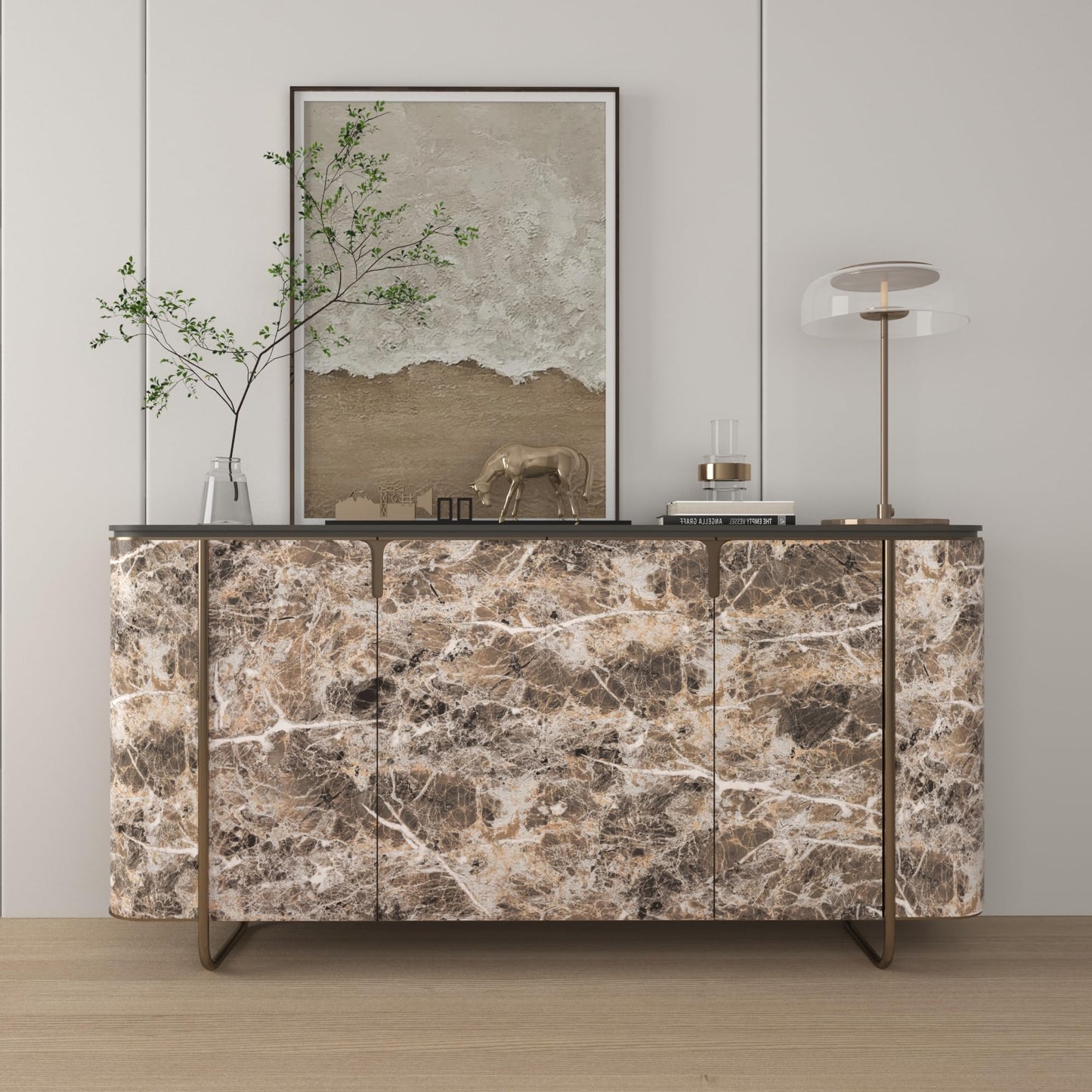 JSEVEM 16"×394" Thick Brown White Marble Wallpaper Peel and Stick Waterproof Brown Marble Contact Paper Vinyl DIY Faux Granite Furniture Tile Stickers for Kitchen Bedroom Walls Bathroom Countertops
