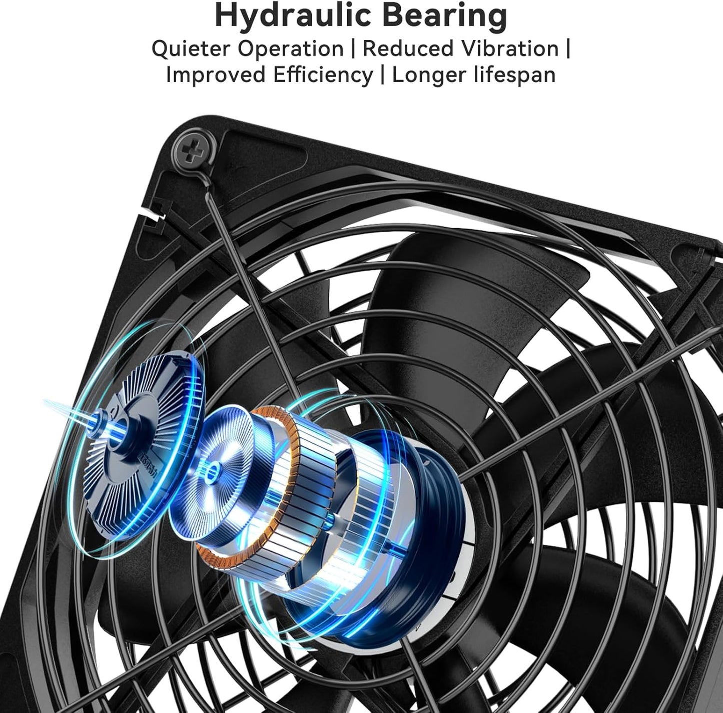 ELUTENG 120mm 3 5V 1500PRM Fan With Speed USB Powered Case Fan Gaming PC Portable Cooling Suitable for Tablet TV