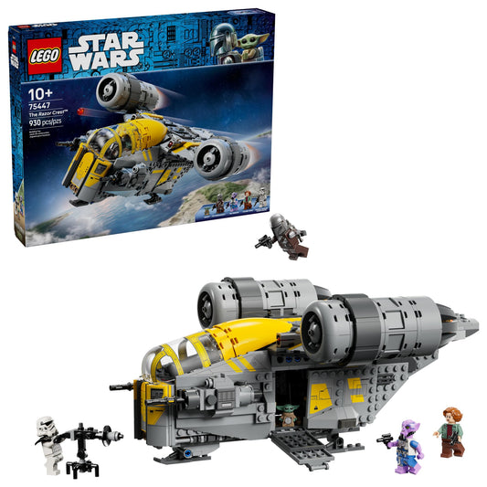 LEGO Star Wars: The Mandalorian and Grogu The Razor Crest Building Toy - Build and Display Set for Boys & Girls, Ages 10+ - Star Wars Gifts for Birthdays & Fans - 75447