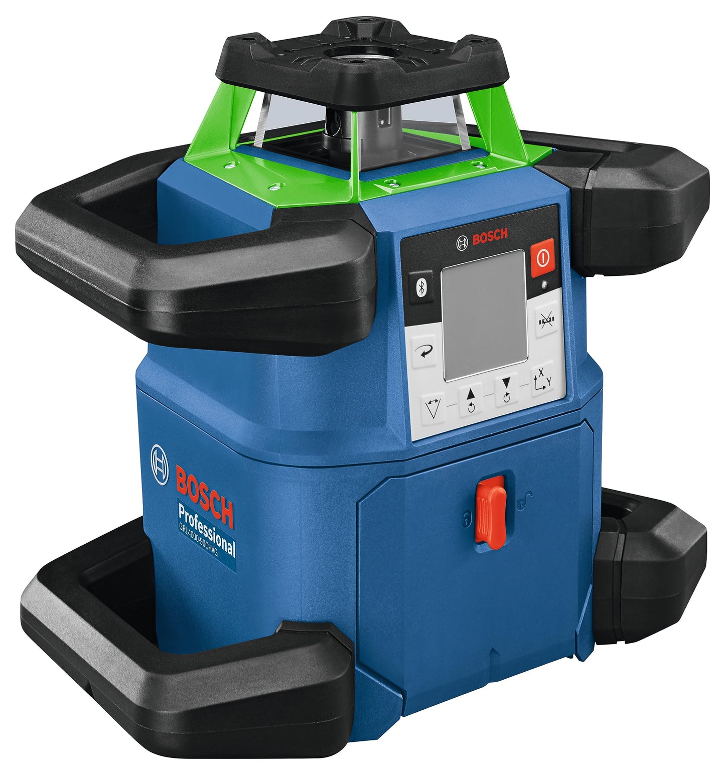 BOSCH GRL4000-90CHVK REVOLVE 18V Connected Green-Beam Self-Leveling Horizontal/Vertical Rotary Laser Kit, Includes CORE18V 4 Ah Battery & Charger, Tripod, Rod, Receiver, Carrying Case, & Accessories