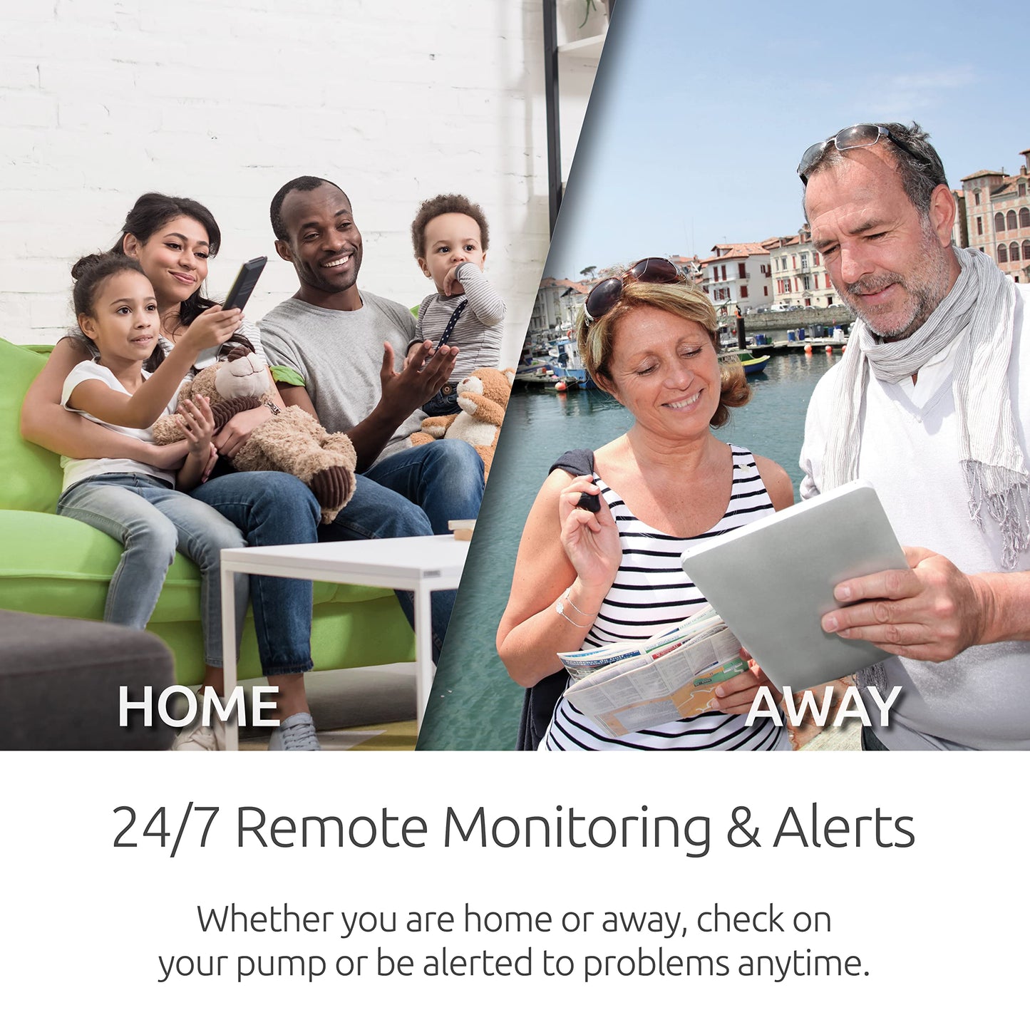 PumpSpy WiFi Sump Pump Smart Outlet 2.0 with Internet Monitoring & Alerts, WiFi Sump Pump Monitor that Connects to 24/7 Remote Monitoring Service, PumpSpy App Available on iOS and Android Devices