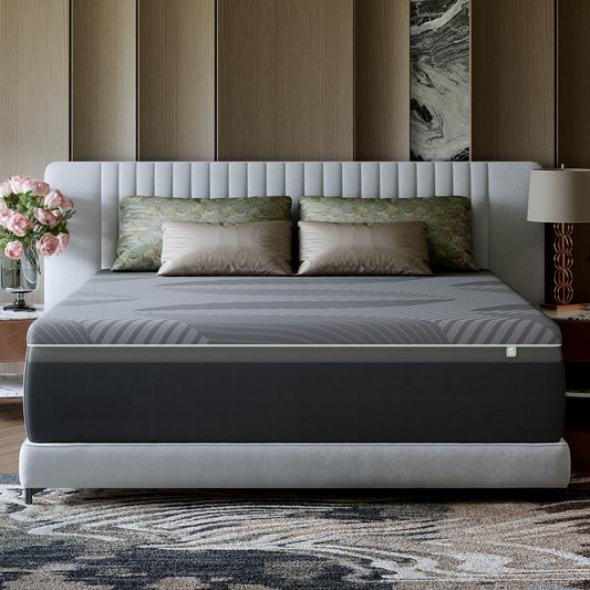 Novilla 14 Inch Queen Mattress, Queen Memory Foam Mattress with AiryFlow Cooling System for Cool Night, Pressure Relief, Ergonomic Support for Spinal Alignment, CertiPUR-US Certified, Medium Firm