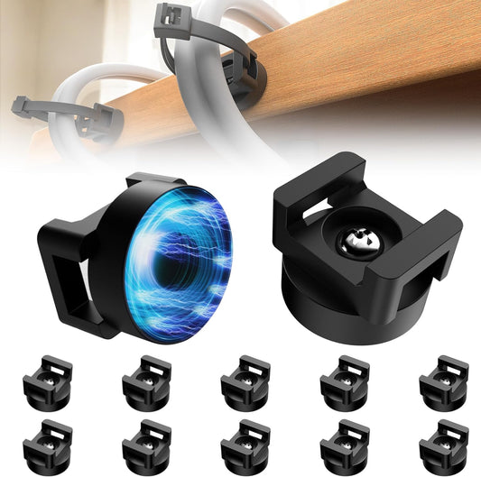 10 26lbs Pcs Magnetic Zip Tie Mount Base Strong Magnetic Zip Tie Holder Multipurpose Magnet Cable Tie Clips Holder Wire