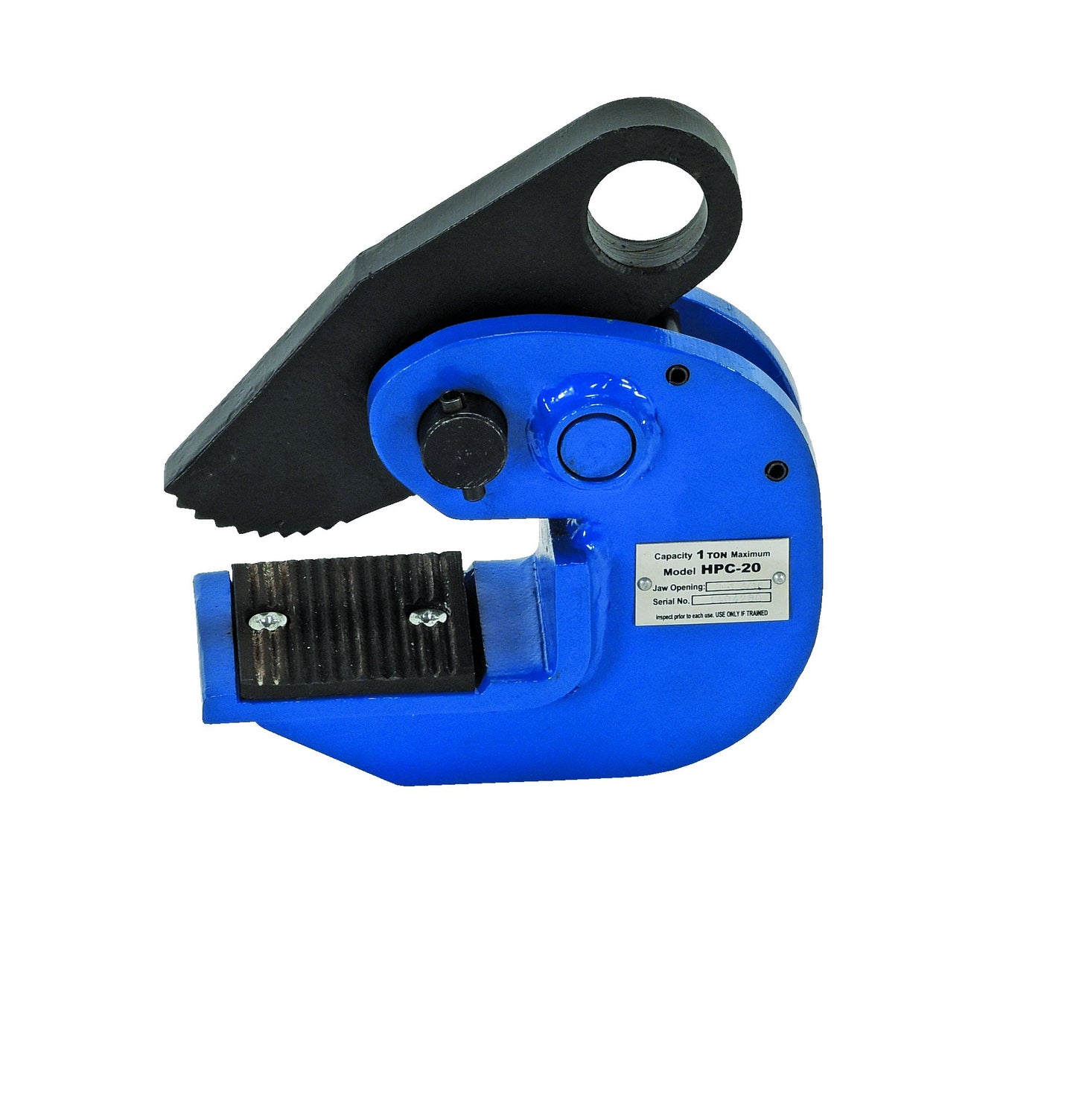 Vestil HPC-20 Steel Horizontal Plate Clamp 2,000 Lb. Capacity Blue
