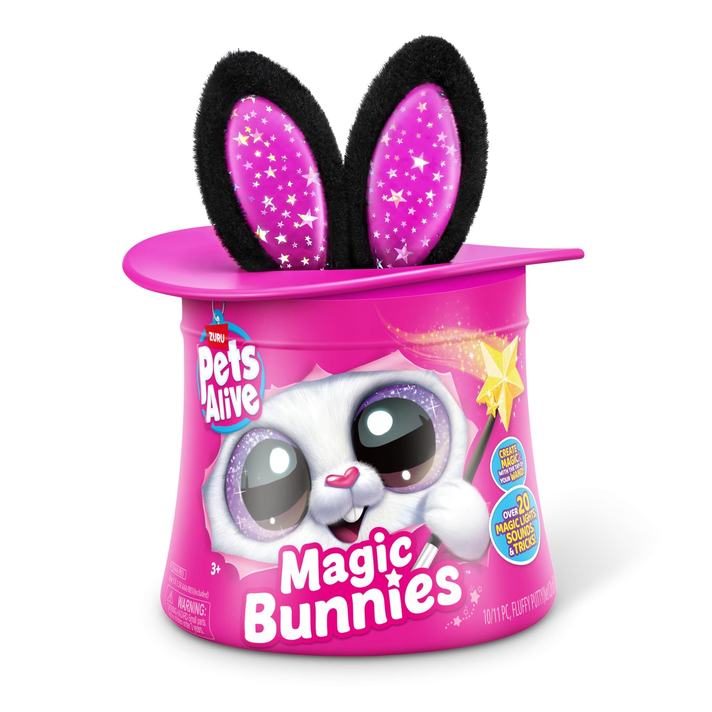 Pets Alive Magic Bunnies (Sootie) by ZURU Electronic Plush Unboxing Surprise Interactive Magic Toy