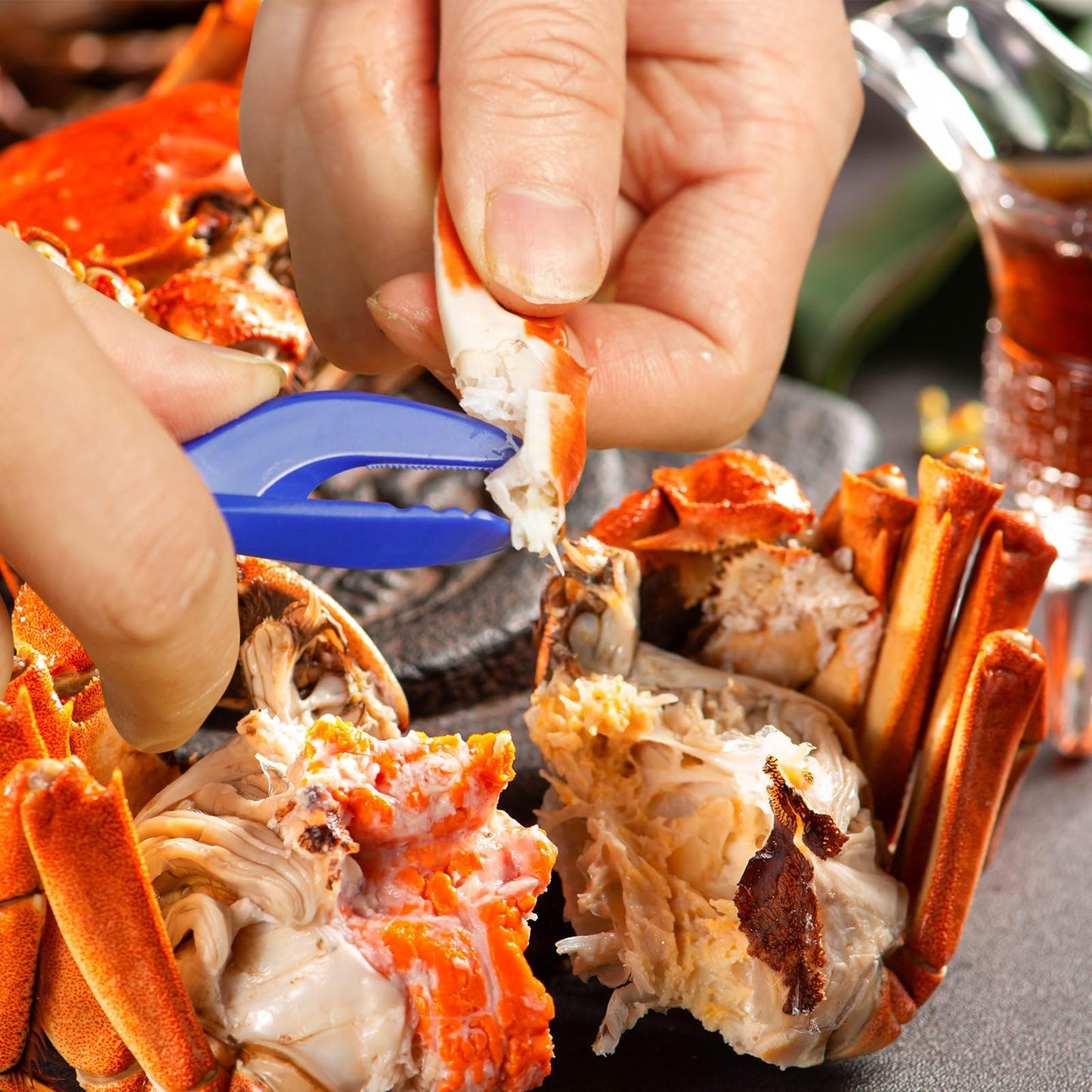 48Pcs Crab Legs Crackers, Crackers and Tools Cracker Picks Tools Crabfor Lobster Crab Crayfish, Easy Opener Shellfish Picks Knife, Seafood Tool