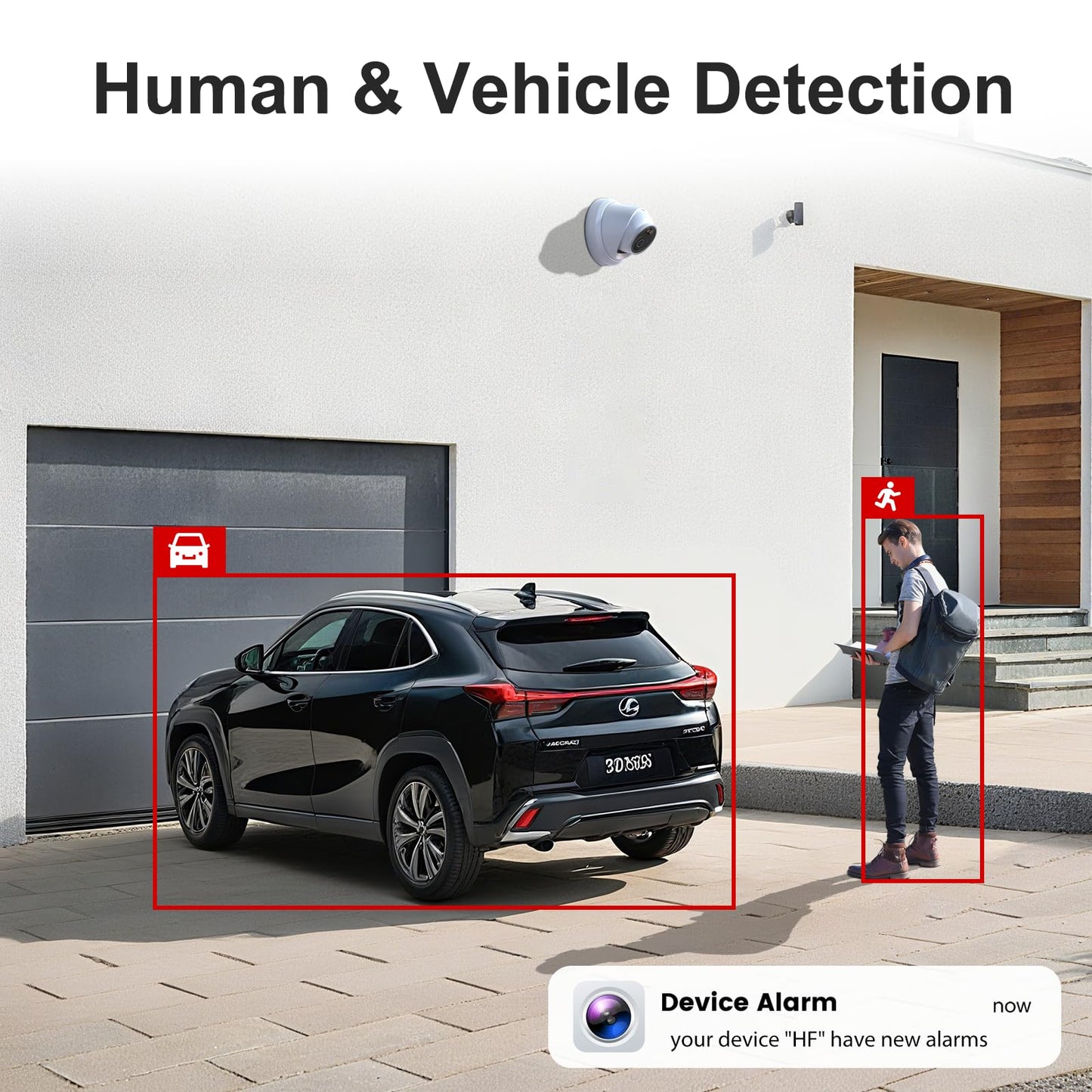 Anpviz 4K 8CH PoE Security Camera System, 6X 8MP Wired PoE IP Cameras with Human Vehicle Detection, Smart Dual Light Color Night Vision, 4K/8MP 8CH NVR with 2TB HDD for Business Home, NDAA (U Series)