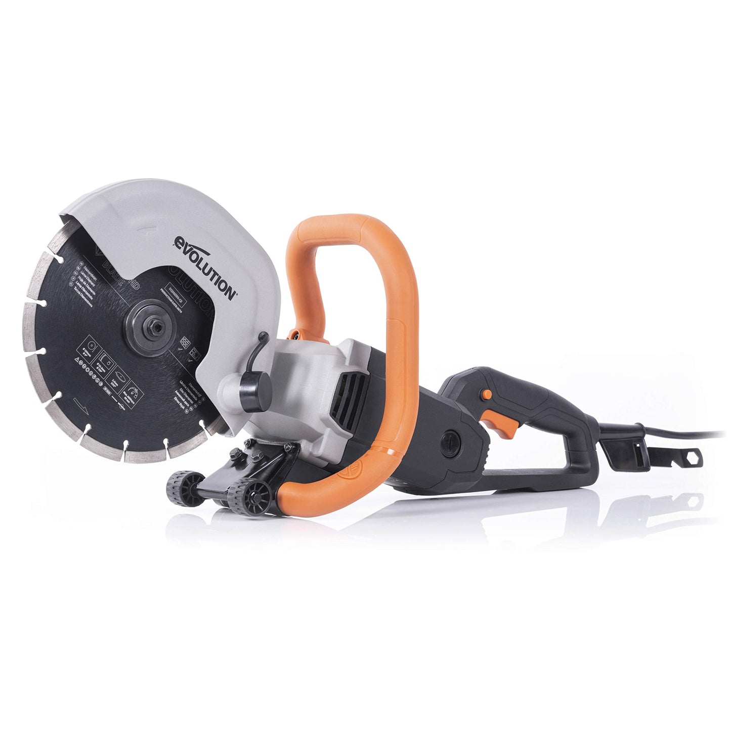 VEVOR Demolition Jack Hammer (2200W) + Evolution R230DCT - 9 in Concrete Saw Bundle with 2 Chisels Bit Chipping