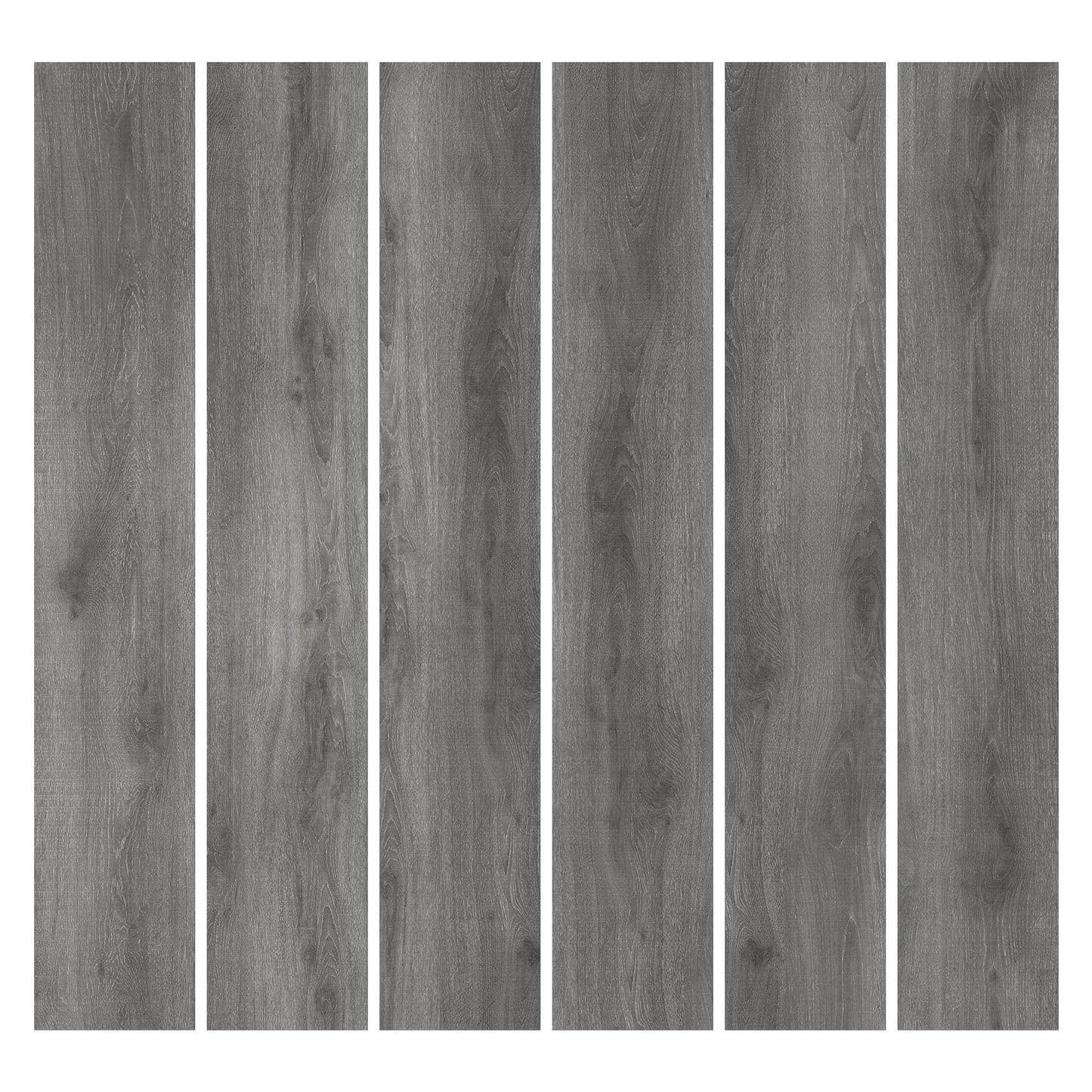 MULGREAT Peel and Stick Floor Tile, 54 Sq.Ft 36 Pieces 36"x6" Long Vinyl Flooring, 1.5mm Thick Waterproof Renter Friendly Self Adhesive Vinyl Plank Flooring for Bedroom RV Kitchen (Grey Oak)