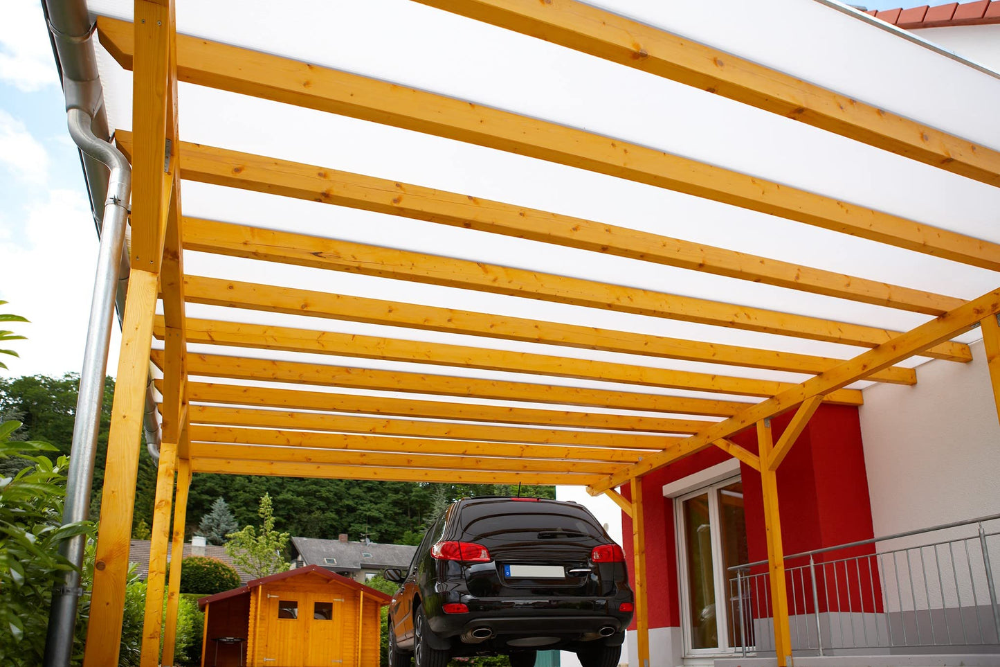 Falken Design Polycarbonate Roof Panel Twinwall (Multiwall) Clear 48 in. x 96 in. x 1/4 in. (6MM) Thick (Set of 10)
