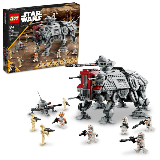 LEGO Star Wars AT-TE Walker - Poseable Building Toy - Revenge of the Sith Set - Gift for Kids w/ 3 212th Clone Troopers, Dwarf Spider & Battle Droid Figures - 75337