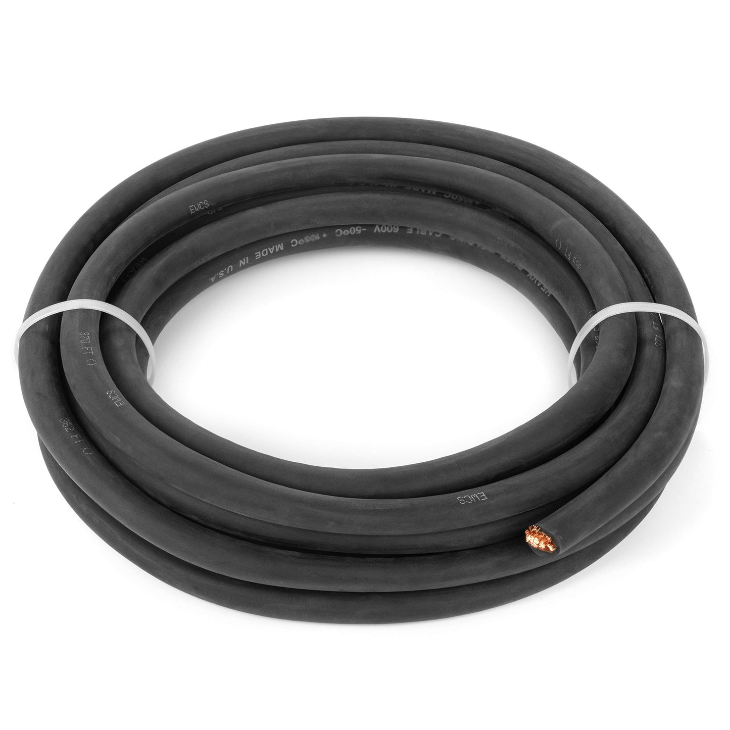 4/0 Gauge - 25 Feet Black - EWCS Brand 100% Copper Premium Industrial Grade Extra Flexible Welding Cable 600 Volt