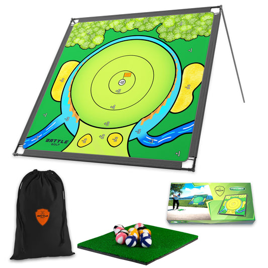 Battle Golf Chipping Game - The Original Portable Golf Game for Chipping Practice for Dads and Junior Golfers - Indoor and Outdoor