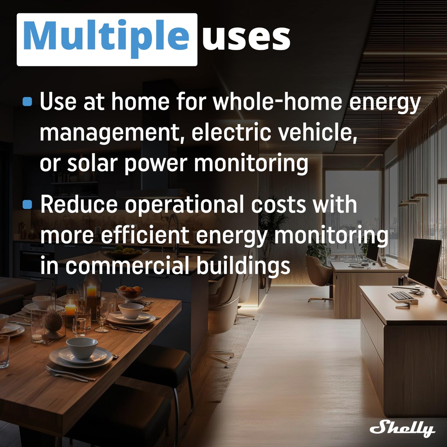 Shelly Pro 3EM 3CT 63 | Wi-Fi & LAN 3-Phase Professional Smart Energy Meter | DIN Rail | Home Automation | Compatible with Alexa & Google Home | iOS Android App | No Hub | Photovoltaic Ready