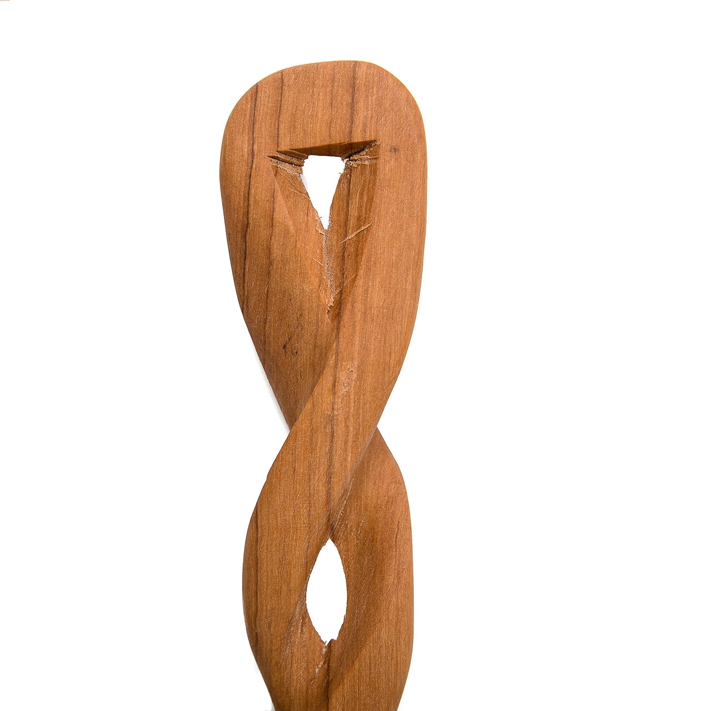 Handmade Large Olive Wood Salad Server Set – 2 Piece Wooden Fair Trade Twisted Salad Servers in an Eco-friendly Gift Bag - Uniquely Designed & Skilfully Crafted in Kenya by African Inspired Design