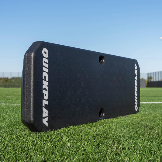 QUICKPLAY Replay Boombox Soccer Rebound Board - Portable Dual Surface Rebounder with Adjustable Angle - Soccer Training Equipment for Control, Passing Practice
