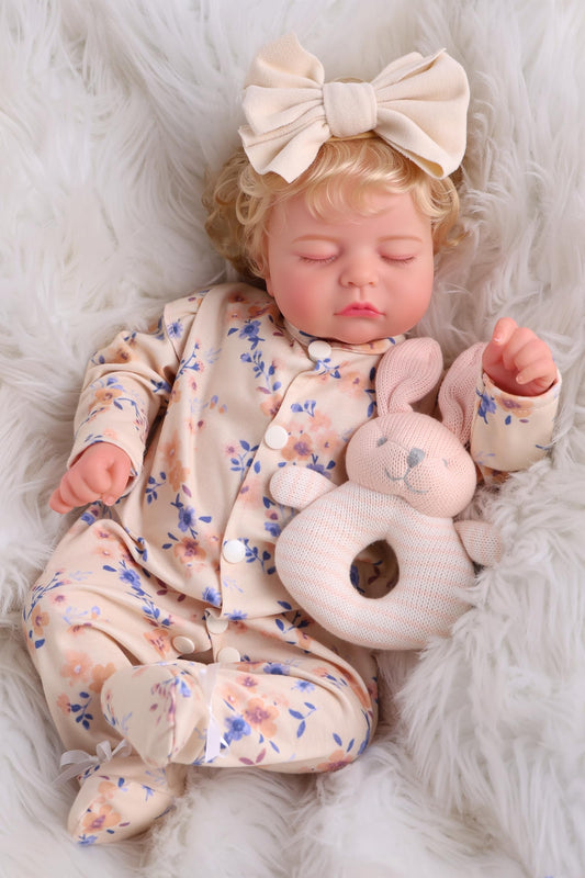 BABESIDE Lifelike Reborn Baby Dolls Girl - 20 Inch Soft Realistic Baby Doll with Poseable Body, Handmade Real Life Baby Dolls with Accessories for 3+ Year Old Girls Gifts, Pretend Play, Collection