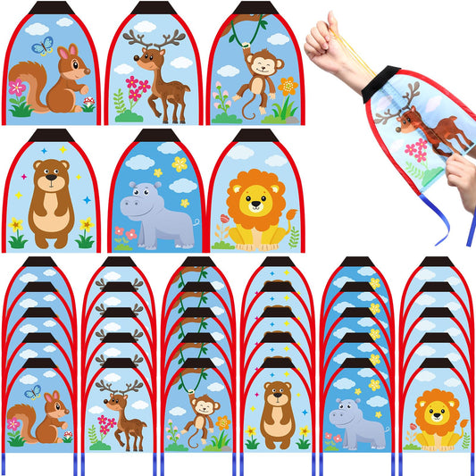 VioraWhite 30 Pcs Thumb Launcher Kites Toy Finger Slingshot Kites Beach Toy Gift for Kids Teens Age 4-18 Easy to Fly Waterproof Stringless for Boys Girls Outdoor Beach Games, Classroom Prizes