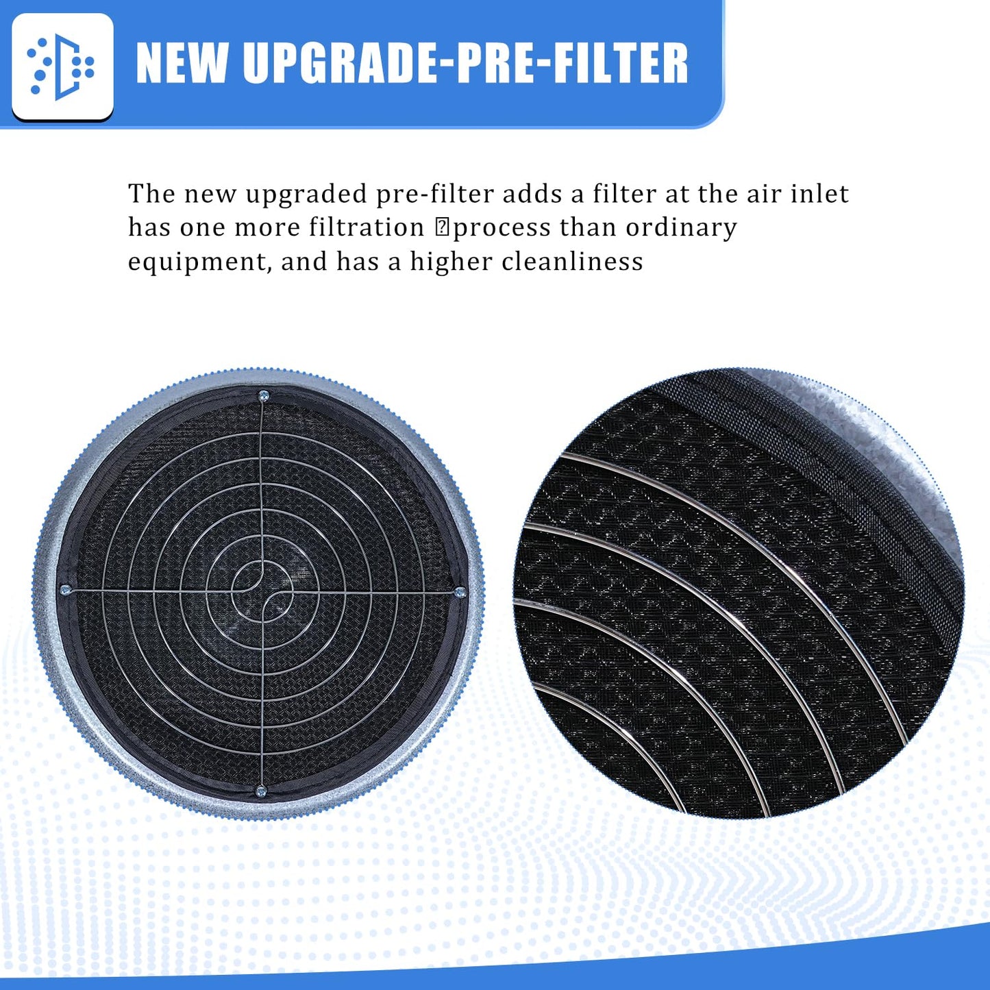 FFU HEPA H14-Filter Laminar Flow Hood Updated FanFilter Unit（Include HEPA Filter）100/ISO Class 5 Cleanroom/Laboratory/Cleanroom/Mushroom Room, Laminar Air Flow Hood(22.6"x22.6"110V)