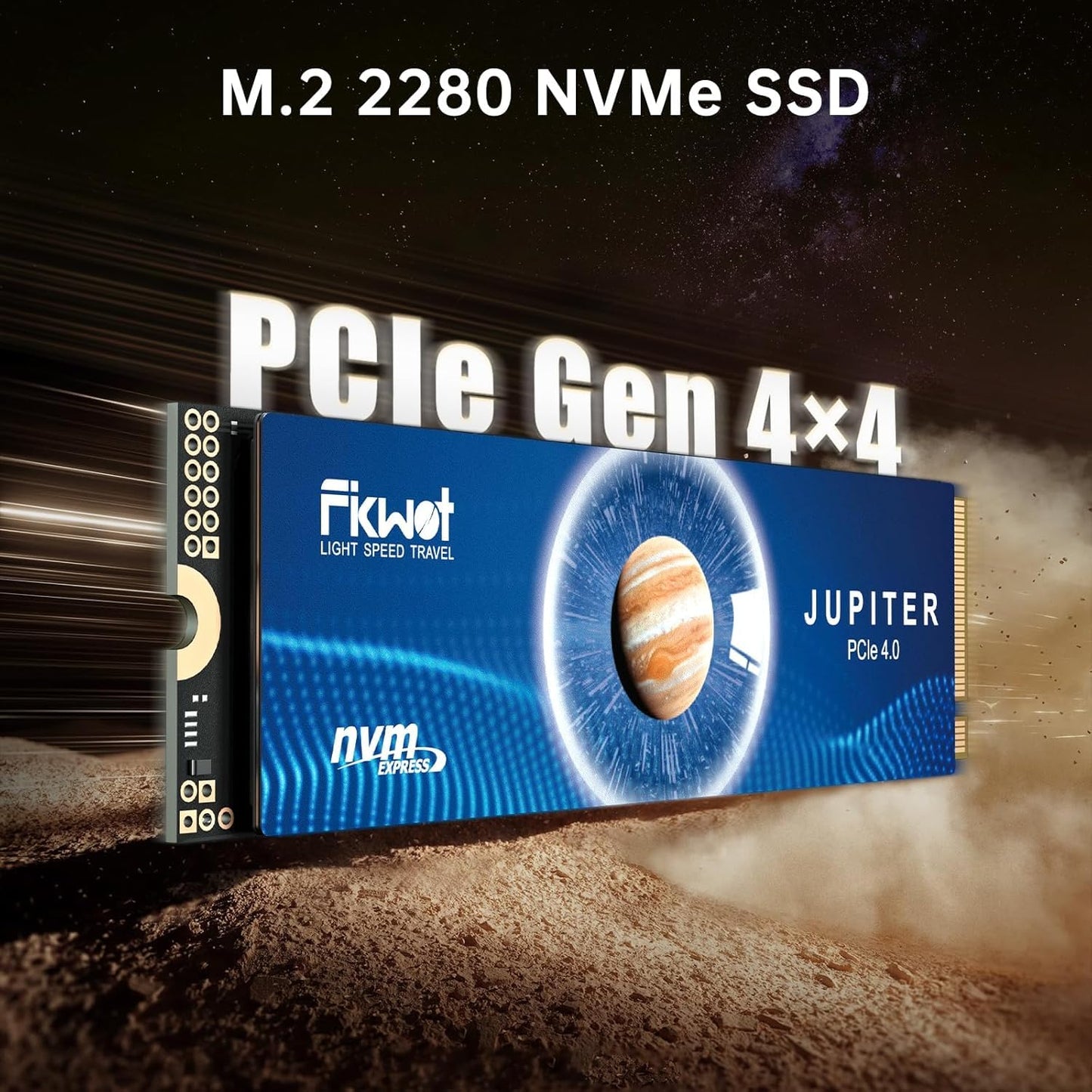 Fikwot FX991 M.2 SSD 1TB NVMe SSD M2 2280 PCIe Gen 4x4, Read Up to 7000MB/s, Internal Solid State Drive for PS5 Laptop Desktop 3D QLC NAND