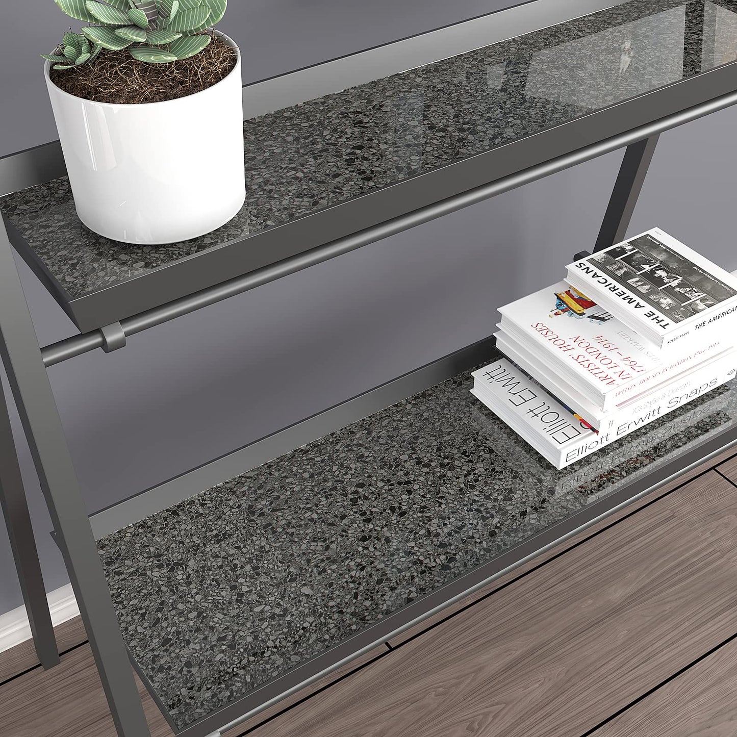 VEELIKE Dark Granite Contact Paper for Countertops Waterproof Peel and Stick Countertops Marble Contact Paper 354''x32'' Wide Marble Wallpaper Peel and Stick Countertop Paper for Kitchen Bathroom Desk
