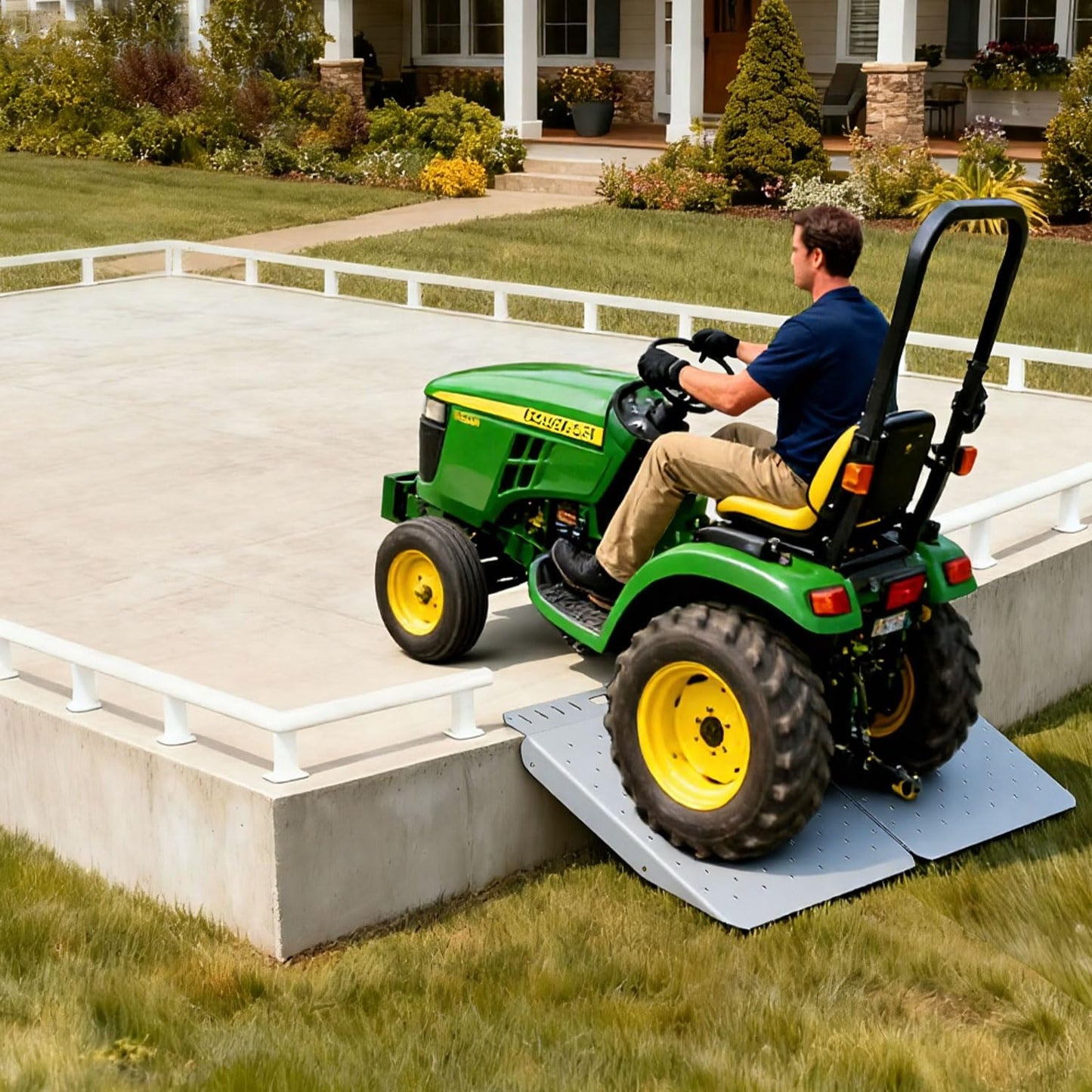 PURRPAXZ Heavy Duty Shed Ramps 2 Pack, Shed Ramp for Riding Mower, 1500LBS Capacity, Portable Non-Slip Ramps for Sheds, Lawn Mower, ATV, Motorcycles, Garages, Barns
