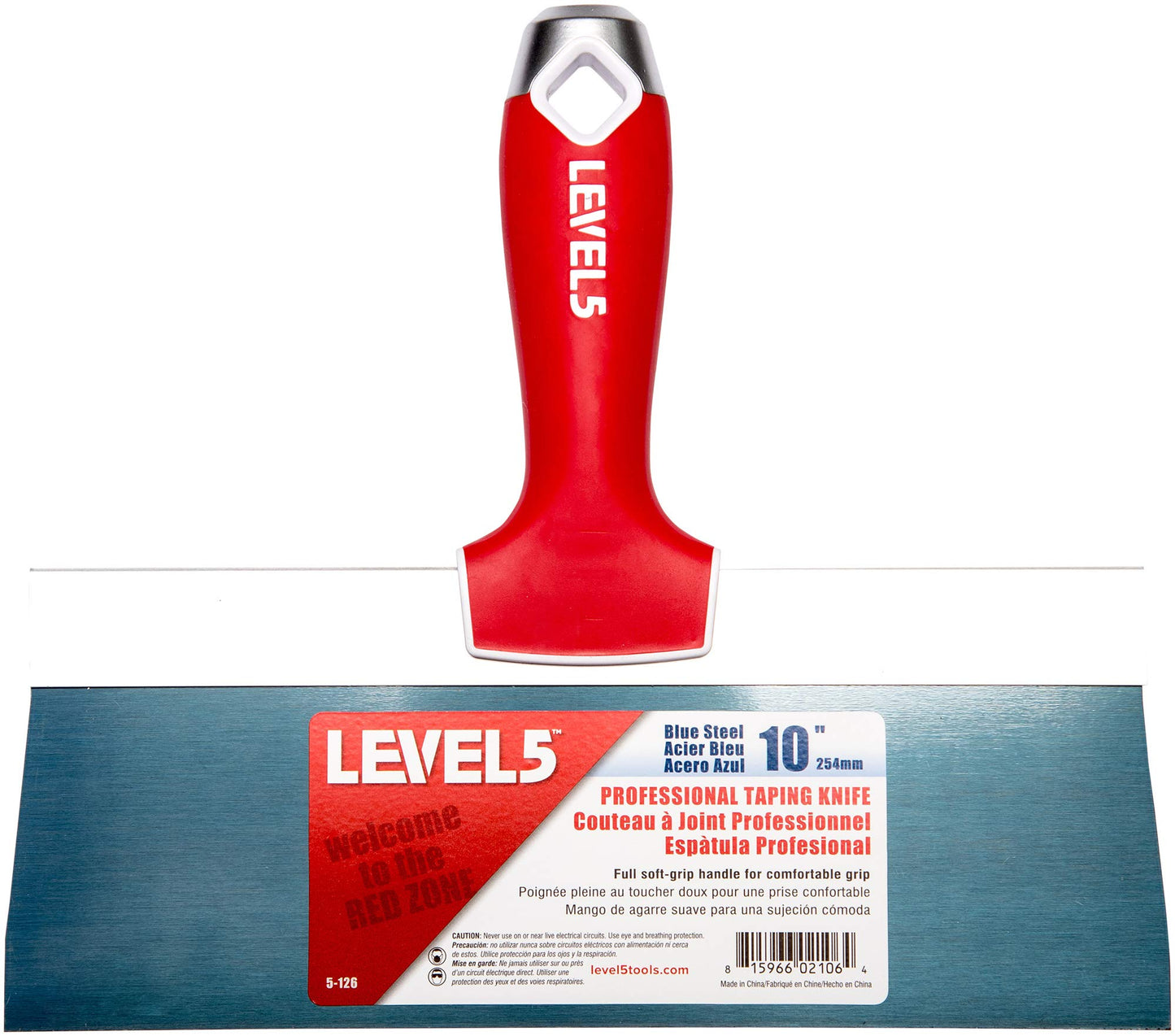 Taping Knife Set, Blue Steel - LEVEL5 | Pro-Grade | Sheetrock Gyprock Drywall Plasterboard | 5-605