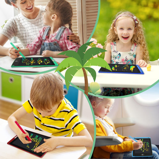24 Pack LCD Writing Tablet for Kids 8.5 inch LCD Writing Board Erasable Colorful Doodle Board Drawing Tablet Educational Learning Toys Birthday Gifts for Kids Age 3 4 5 6 7 8 9(Rounded Corner)