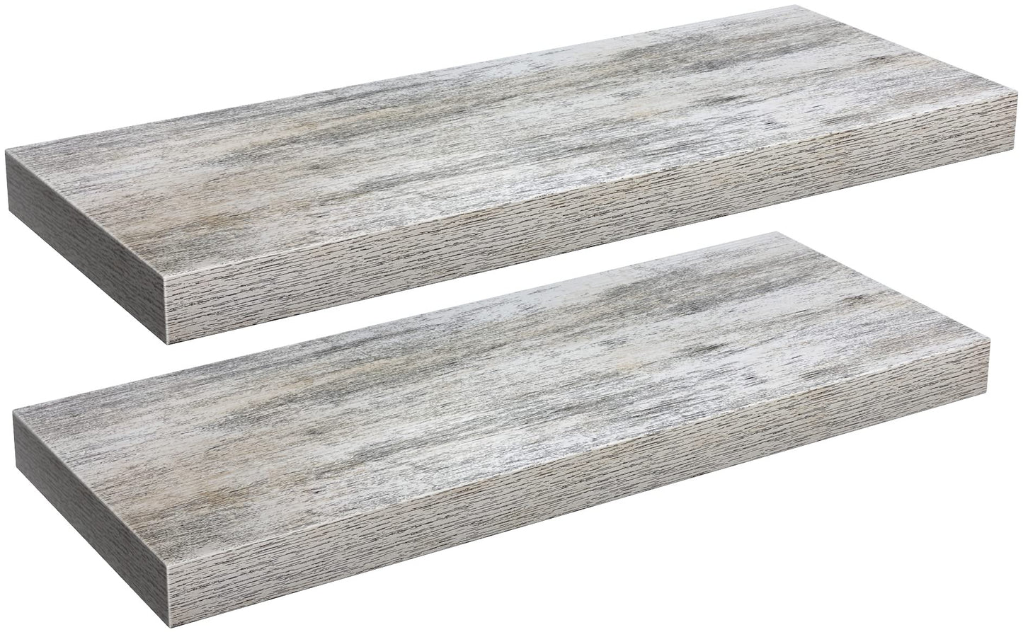 Sorbus Floating Shelves - 2 Pack 16 Inch Rustic & Blue Wall Shelves for Bedroom, Kitchen, Living Room, Bathroom Shelves, Home Decor, Office - Floating Shelf for Trophy, Books, Frames, Toilet Paper