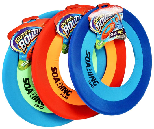 JA-RU Soft Giant Frisbee Throwing Disc 16" (3 Unit Assorted) Soaring Flyer Splash Fun Aqua Flyer Lightweight. Flying Discs for Kids & Adult Toys. Safe Easy and Professional. Plus Bouncy Ball.5138-3p