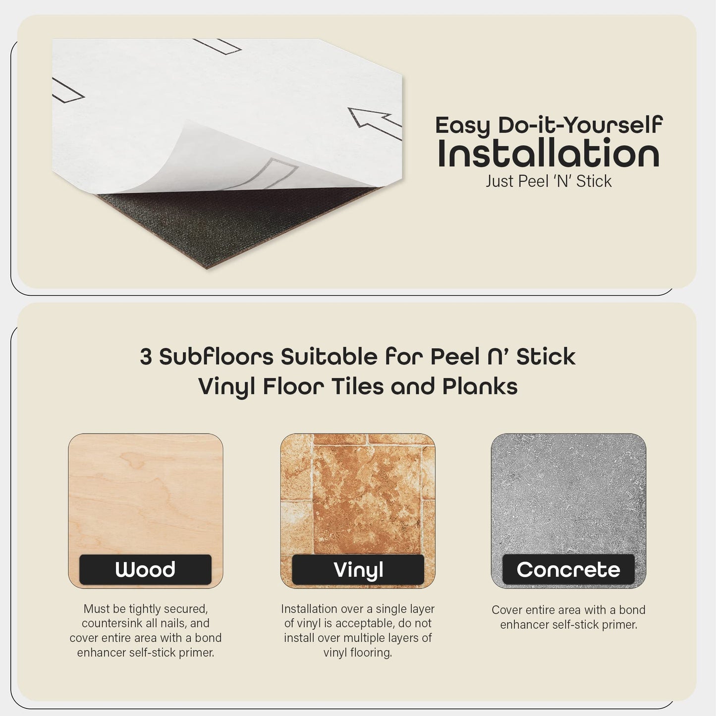 Tivoli Self Adhesive Vinyl Floor Tiles, 45 Tiles - 12" x 12", Marble Blocks - Peel & Stick, DIY Flooring for Kitchen, Dining Room, Bedrooms, Basements & Bathrooms by Achim Home Decor