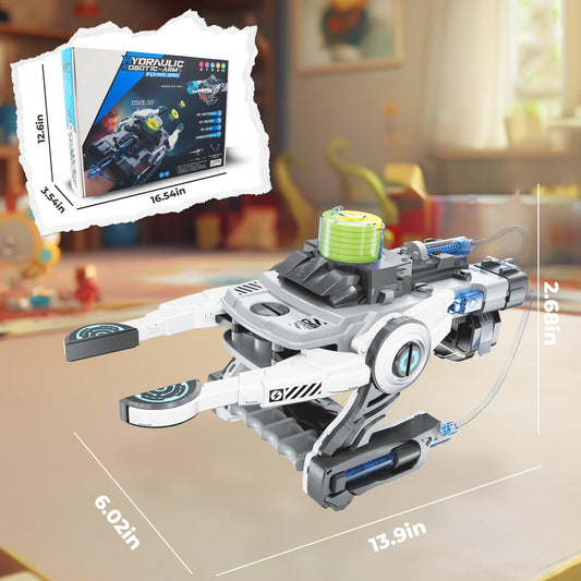 SMIESSKIDDO Robotic Mechanical Hand STEM Toy for Kids 8 9 10 11 12 13 14 | Parents Choice Award Winner | Kids Birthday Gift | DIY Engineering Kit for 8-14 Years Old Boys & Girls - White