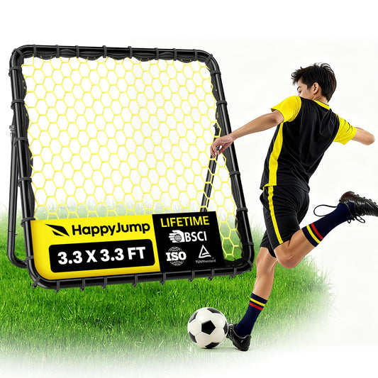Happy Jump Portable Soccer Rebounder Net for Kids Soccer Training Practice