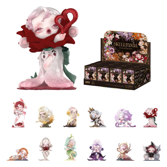 POP MART SKULLPANDA Petals in Four Acts Series Action Figures, Blind Box, Collectible Toys Home Decorations, Holiday Birthday Gifts for Girls and Boys, Whole Set