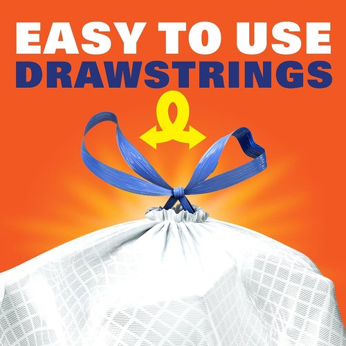 Hefty Ultra Strong Kitchen Trash Bags - Clean Burst Scent, 13 Gallon, 40 Count