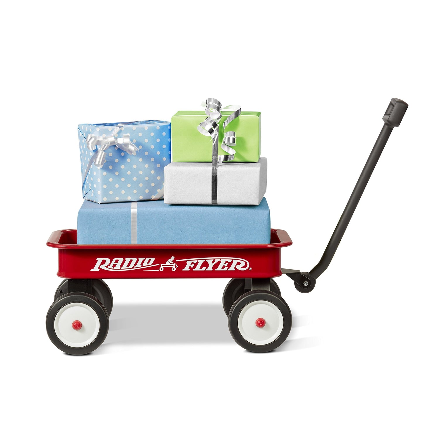 Radio Flyer Mini Classic Red Wagon for Kids, 16.5" Toy Wagon For Kids Aged 1.5+, Play-Size Version of the Classic, Durable Rolling Wheels & Steel Body, Working Handle, For Toys, Crafts & Gift Displays