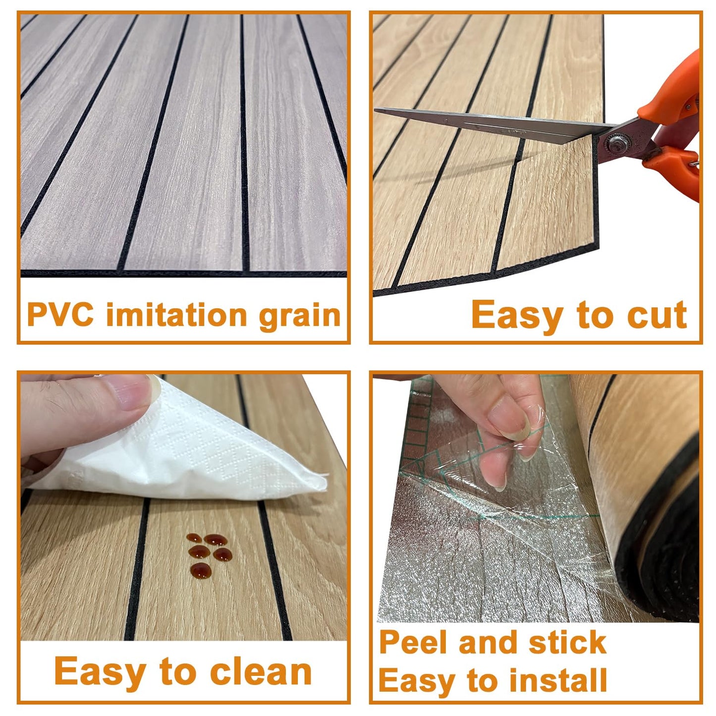 Yutianli PVC Slat Wall Panel Peel and Stick 236"x 15.7" Faux Wood Slat Panel Artificial Oak Wood Grain Self-Adhesive Soundproof 3D Wall Panel for Walls and Ceilings