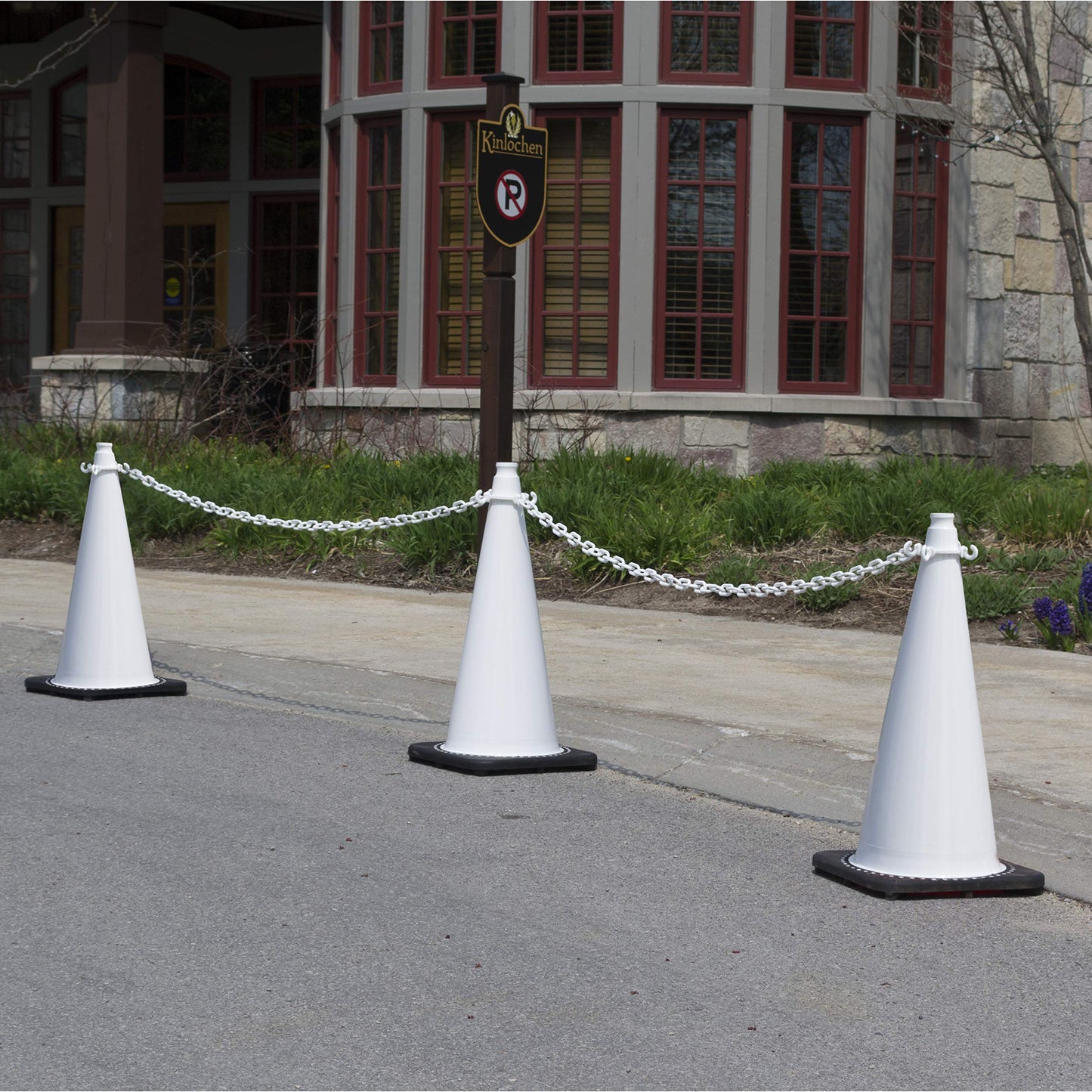 Mr. Chain Traffic Cone and Chain Kit, Safety Pink, 28-Inch Height (93225-6A)