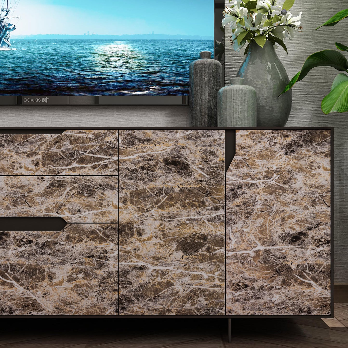 BAYYA Brown Marble Paper Granite Peel and Stick Kitchen Backsplash Wallpaper Matte Marble Vinyl Wrap Waterproof Table Sticker Cover Self Adhesive Contact Paper for Countertops Counter Vinyl Film