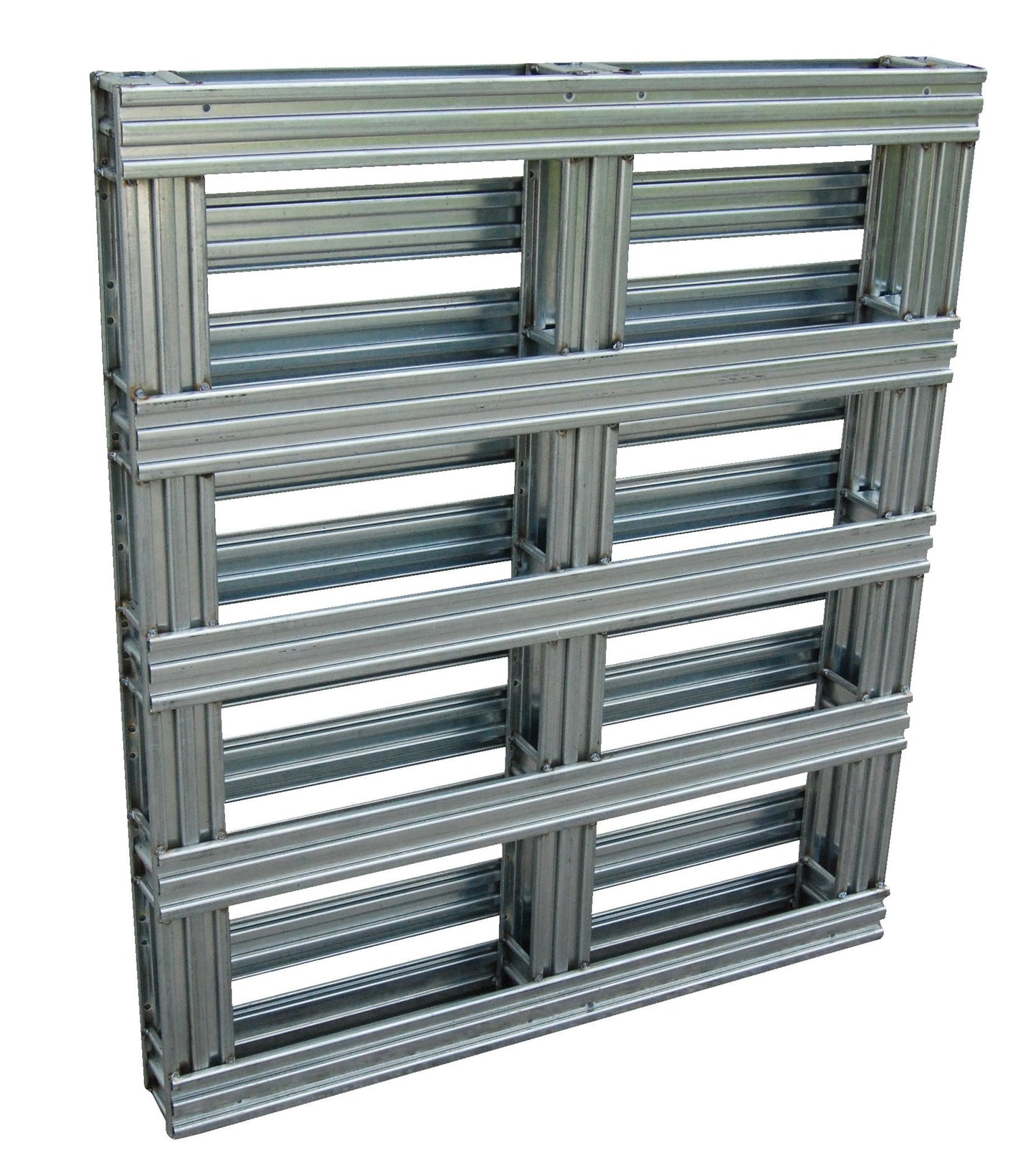 Vestil SPL-4248 Galvanized Steel Pallet 48 in. x 42 in. x 4-3/4 in. 8,000 Lb. Floor Capacity Gray