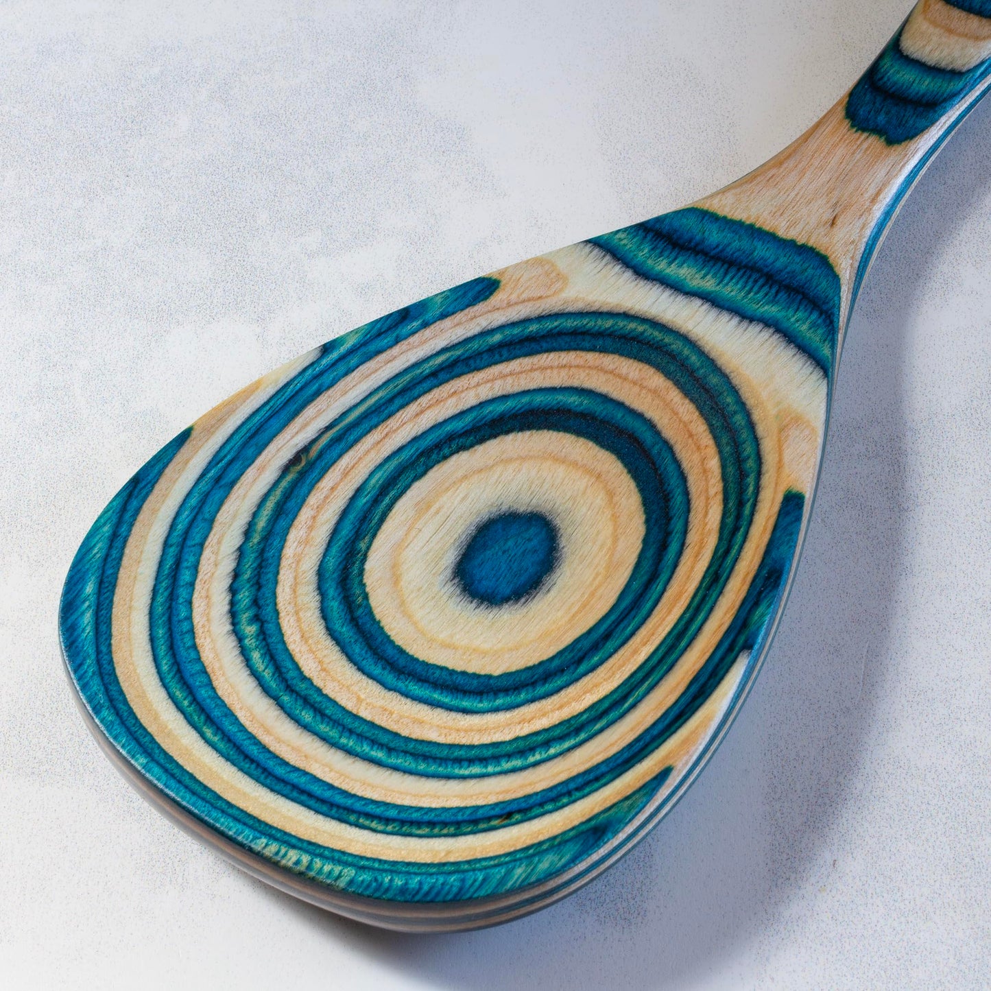 Baltique Mykonos Collection Wooden Cooking Spoon — 12.5-Inch Kitchen Utensil for Mixing, Stirring, Serving — Ready for Nonstick Cookware