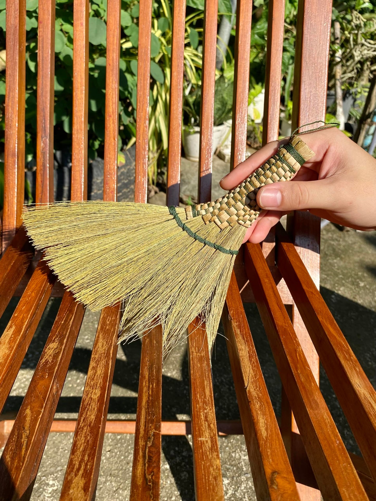 Small Whisk Broom9.5 Handheld Brush Whisks Away Dust, Dirt & Debris Brush Hanger for Easy Storage Perfect for Indor Outdoor and Car - Short of Asian Whisk Broom (Soft Broom Thai)