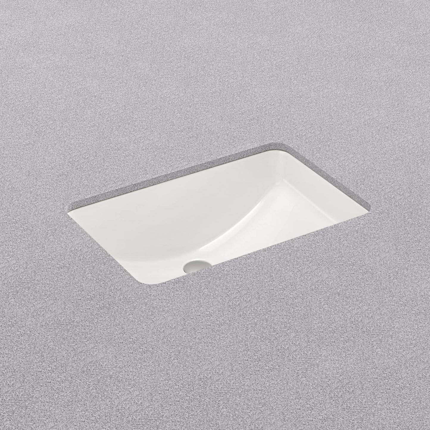 PROFLO PF1812U Norris 21" Rectangular Vitreous China Undermount Bathroom Sink with Overflow - White