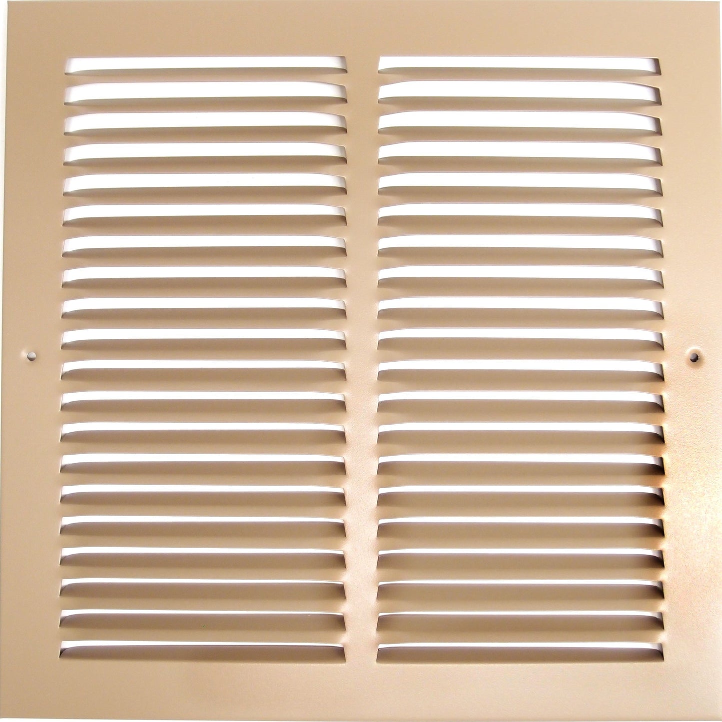HVAC Premium 18'' x 24'' [Duct Opening] Flat Stamped Steel Return Air Grille - Sidewall and Ceiling - HVAC Vent Duct Cover - Brown [Outer Dimensions: 19.75''w X 25.75''h]