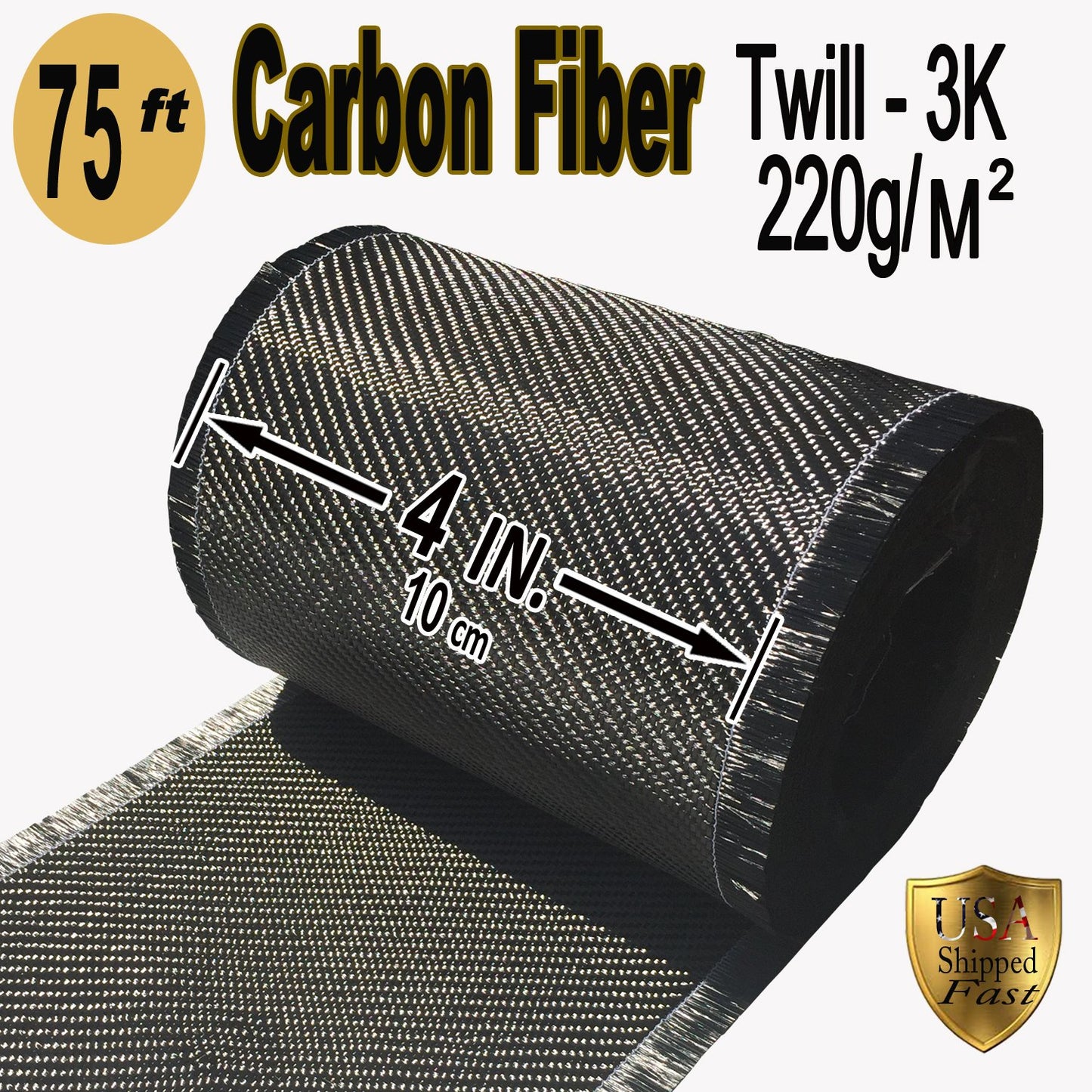 75 ft - Carbon Fiber-Basement Wall Crack Repair Kit - Carbon Fiber Foundation Wall Repair - Easy to use Includes Instructions